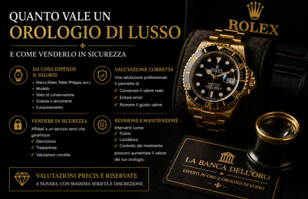 Quanto vale un orologio di lusso e come venderlo in sicurezza Quanto vale un orologio di lusso e come venderlo in sicurezza